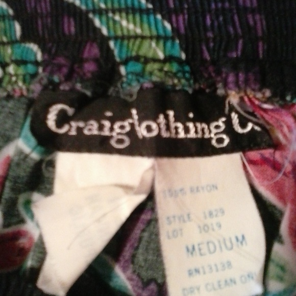 *CRAIG CLOTHING CO WOMEN'S MULTI FLORAL SKIRT - Picture 2 of 4